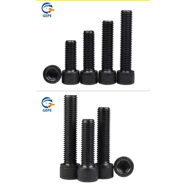 Black Oxide Hexagonal Allen Socket Screws Grade 12.9 Hex Socket Bolts Cap Head Screw
