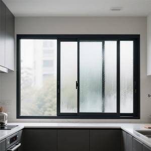 Modern Aluminum Sliding Window 2.0mm Frame Powder Coated White