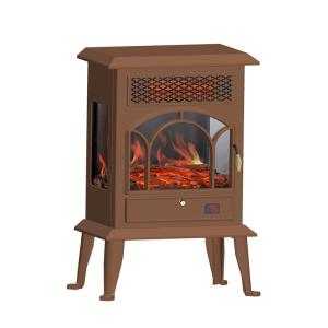 Master Flame Electric Fireplace Indoor Freestanding Mantel Heater 1500W