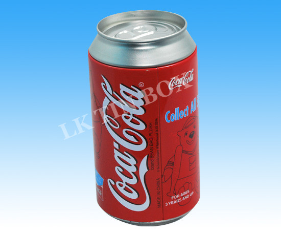 Promotional Coca Cola Round Tin Box , Round Tin Cans ISO9001 2008