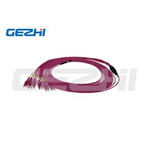 MPO Female to LC UPC Duplex OM4 Breakout Cable 8 12 24 Core Fiber Optic Cable