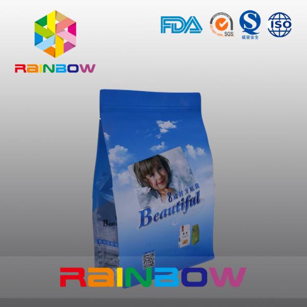 Buy Customized Resuable Snack Packaging Bags With Flat bottom And k at wholesale prices