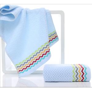 Best luxury 100 percent cotton 390GSM face Jacquard striped towels