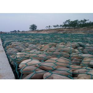 Scour Resistant Retaining Wall 2.7mm Plastic Coated Mesh