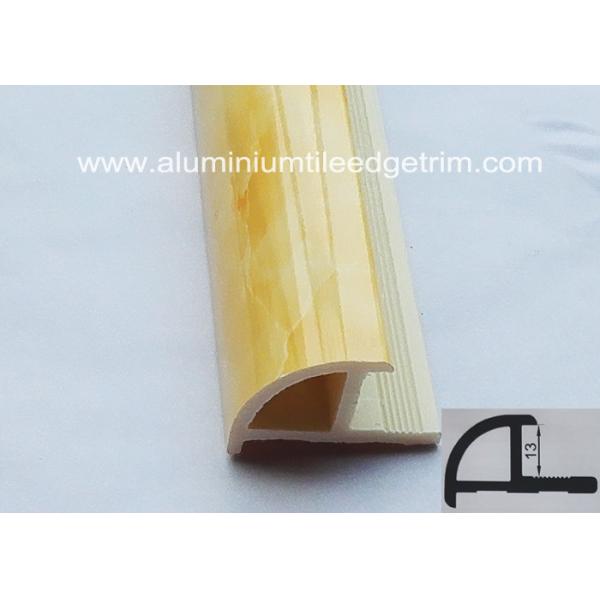 Deep Beige Tile Corner Trim Thermal Transfer Printing 13mm X 2.5m / Wall Corner Protectors
