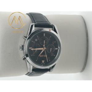 Quality Personalized Men Leather Strap Quartz Watch for Fashion Enthusiasts for sale