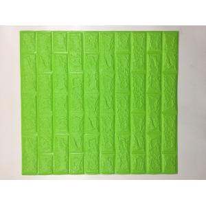 China Pe 3d Foam Wall Stickers Green Colour Antibiosis on sale