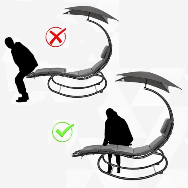 Outdoor Beach Balcony Patio Garden Rattan Hanging Swing with Customized Logo Design