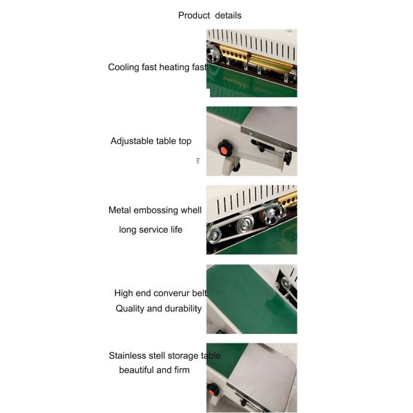 500W Industrial Packing Machines Food Bag Heat Sealing Machine Automatic