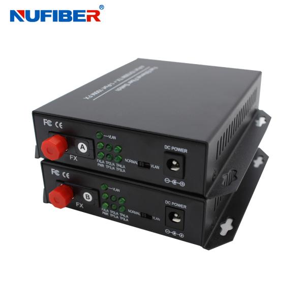 10/100M 4-port Rj45 +1 FC port single fiber Bidi 1310nm/1550nm 20km optical fiber ethernet switch