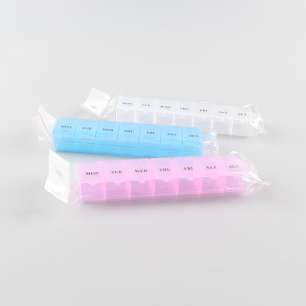 PP Portable Long Plastic Pill Box Pharmacy With Hat
