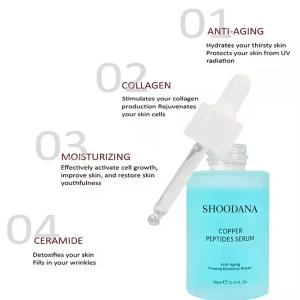 Private Label Organic Sensitive Skin Care Anti Aging Blue Copper Peptide