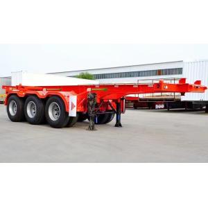 30 Ton Skeletal Ship Container Vehicle Semi Trailer Customization with Steel
