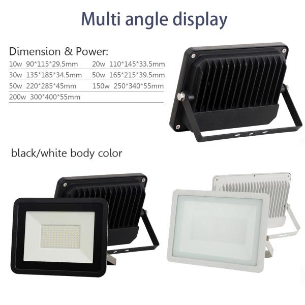 Slim Outdoor Garden LED Flood Lights 30w 50w 100w LED Floodlight Ip65