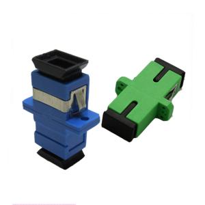 Flange SC Apc Simplex Fiber Optic Adapter For FTTX
