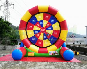 Quality Multi Color Inflatable Sports Games Football Soccer Dart Board Digitial Printing for sale