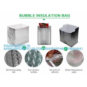 Takeout Thermal Delivery Bag Insulated Foil Bubble Box Liners, Medical Cool