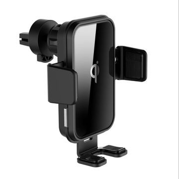 Buy Silicone Protective Mat QI 15w Car Mount Wireless Charger at wholesale prices