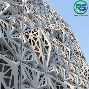 Commercial Aluminum Art Deco Wall Panels Perforated Metal Cladding Facade