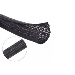 1/2'' Wrap Around Braided Sleeving , Split Braided Wire Loom Good Heat