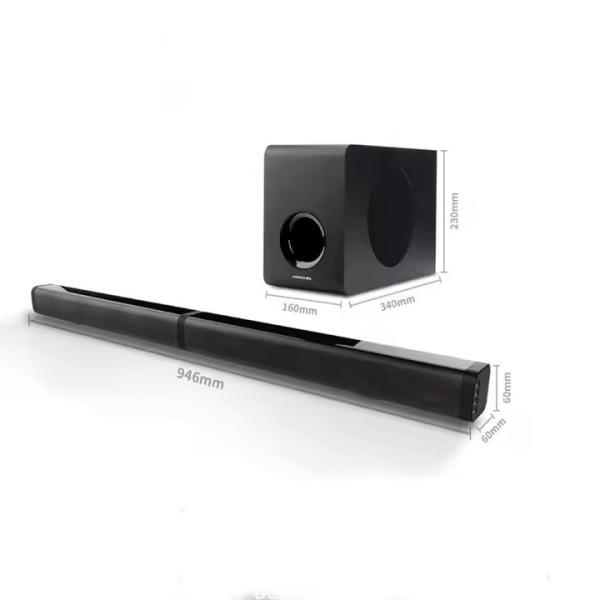 Wireless Bluetooth Soundbar For TV 2.0 Channels 4 Speakers BT/ USB/ Hdmi-arc3.5MM/ OPTICAL