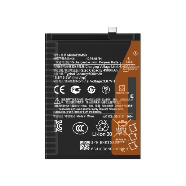 High Capacity BM53 5000mAh Battery for Xiaomi Mi 10T 10T Pro Redmi K30S Mobile Phone