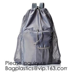 Biodegradable Drawstring Laundry Bag customzied, Logo Printed Poly Hotel, Travel