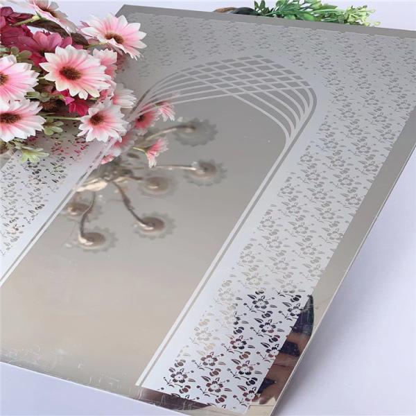 Buy ODM Etched Stainless Steel Sheet , Sliver 201 Ss Sheet Mirror Finish at wholesale prices