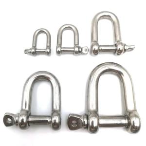 Stainless Steel Screw Pin D Shackles