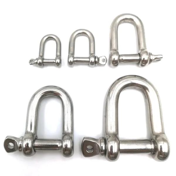 Buy Stainless Steel Screw Pin D Shackles at wholesale prices