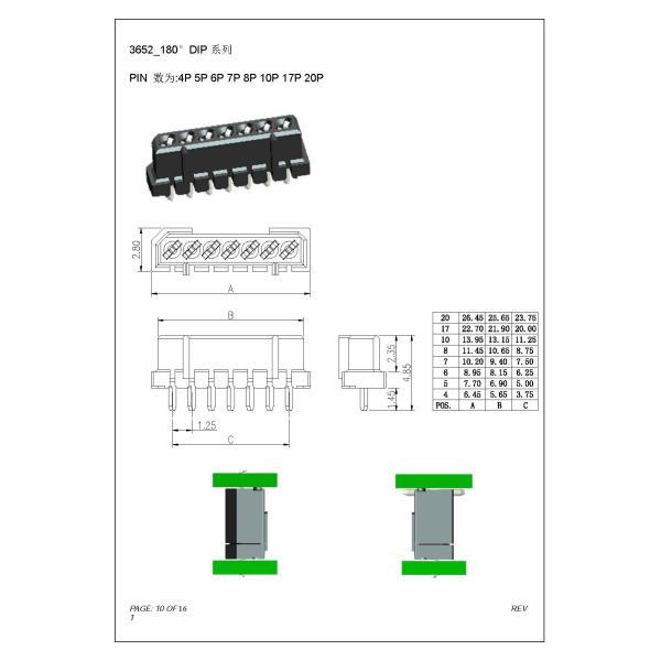 1.25mm Single Row Straight Female SMT Board to Board Connector Phosphor Bronze