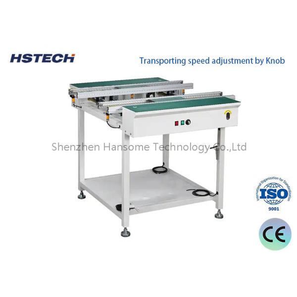 Buy Stable Stainless Steel Manual Hand Crank Width Adjustable PCB Transporting Conveyor at wholesale prices
