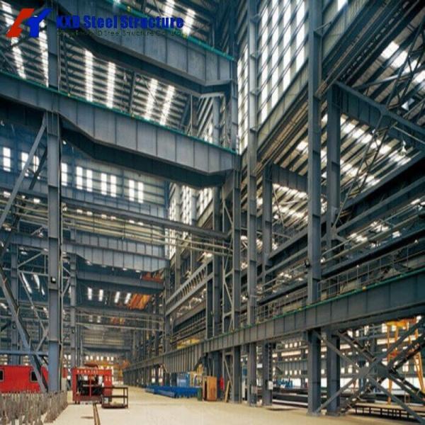 Prefabricated Industrial Factory Warehouse Metal Frame House Modular Steel