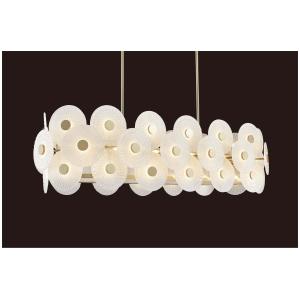 24V 3500K Champagne Gold Glass Custom Chandeliers Soft Brightness