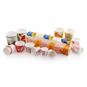 90mm 80mm Diameter Single Wall Paper Cups With Carton Package