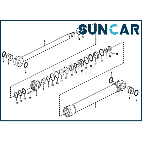 VOE14589713 14589713 Bucket Seal Kit Hydraulic Cylinder Fits Wheel Excavator SUNCARVO.L.VO EW140C EW160D