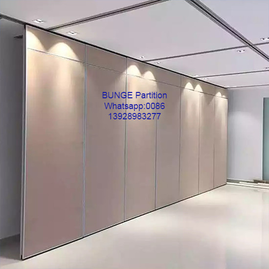 Conference Room Sound Proof Operable Partition Walls With MDF + Aluminum