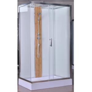 China 1200x800x2150mm Rectangular Shower Cabins With Bamboo on sale