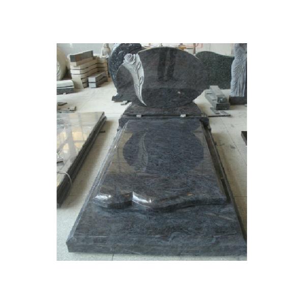 Buy Blue Polished Graveside Monuments Headstones Unique Personalized Design at wholesale prices