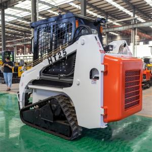 CE EPA Engine Mini Skid Steer Loader Articulated Wheel Loader 1300kg HT25
