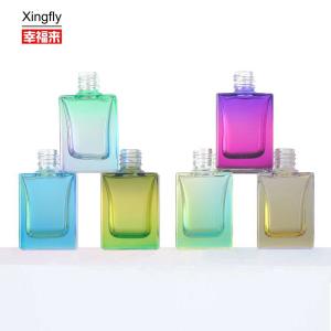 Elegant Glass Material Gel Clear Nail Polish Bottle 12ml Capacity