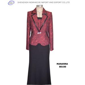 Quality ladies fashion pius size clothing with long skirt for sale