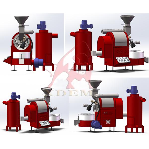 304ss 3kg Capacity 0.35kg/Hr Gas Coffee Roaster With Coffee Cooling Tray