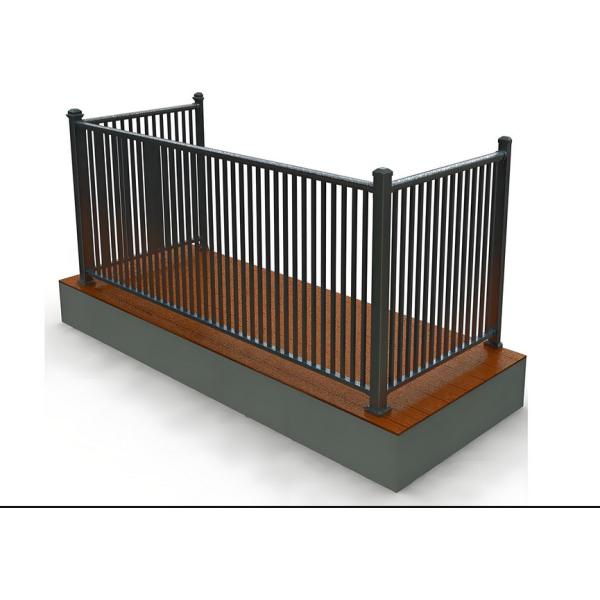 UV-Resistant Aluminum Safety Railing for Decks Indoor Outdoor Use