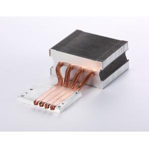 Heatpipe CPU Aluminum Heatsink With Copper For Thermoelectric Cooling