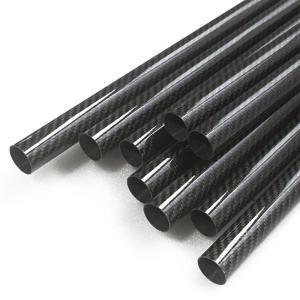 High Strength Twill Carbon Fiber Round Tube Roll Wrapped Tubing