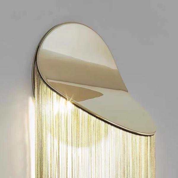 Luxury Design Indoor Decoration Living Room Staircase Modern LED Crystal Wall Lamp