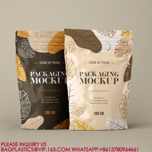 Eco Reusable Food Stand-up Bag Nut Snack Storage Sealed Bag Packaging Aluminum Foil Bag