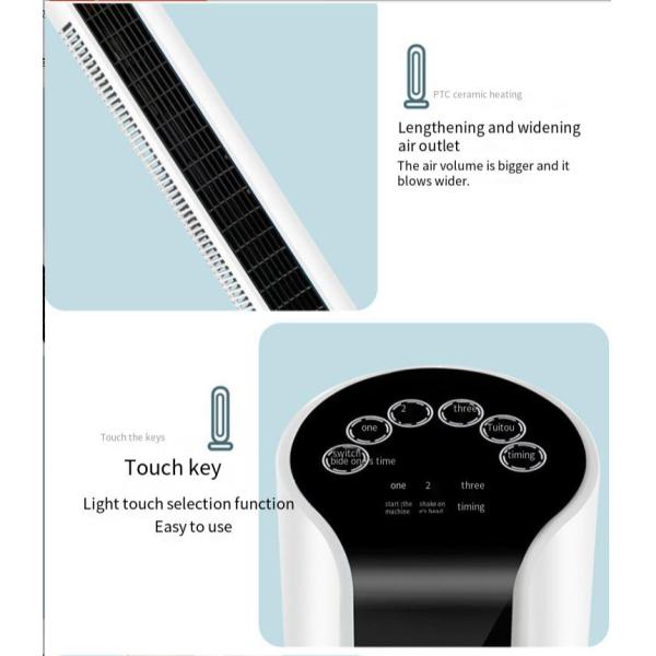 Single Cold Home Tower Fan with Intelligent Remote Control and Strong Air Flow 3kg