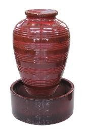 Red Ceramic Fountain, Ceramic Pots GW8748 // Outdoor or Indoor used